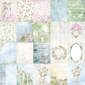 Набір смуг з картками для декорування, Elegant Garden, рос. + укр. мова, Magenta Line