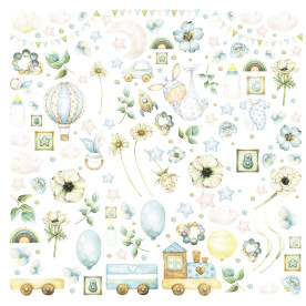 Лист для вирізання, Dear Baby Boy, 30,5х30,5 см, Magenta Line