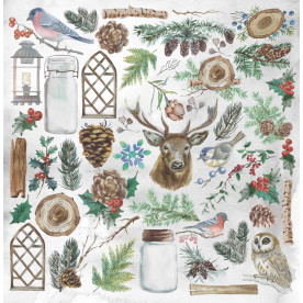 Аркуш для вирізання, Winter Wonderland, 30,5х30,5 см, Magenta Line