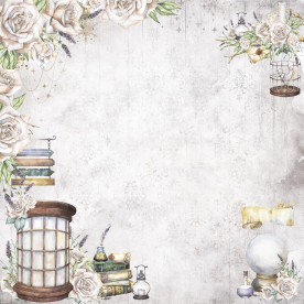 Double sided scrapbooking paper, Magic Story 04, 240 g/m2, 12 inch, Magenta Line