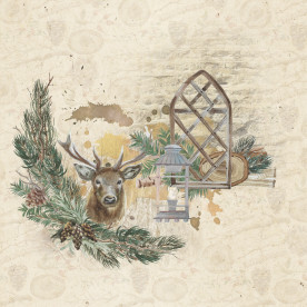 Двосторонній скраппапір, Winter Wonderland 05, 240 г / м2, 30,5х30,5 см, Magenta Line