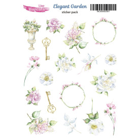 Stickers set, Elegant Garden 1, 13х18 cm, Magenta Line