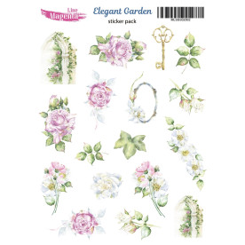 Stickers set, Elegant Garden 2, 13х18 cm, Magenta Line