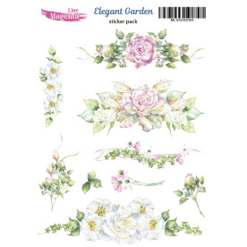 Stickers set, Elegant Garden 4, 13х18 cm, Magenta Line