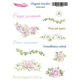 Stickers set, Elegant Garden 5, 13х18 cm, Magenta Line