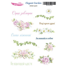 Наклейки, Elegant Garden 6, 13х18 см, Magenta Line