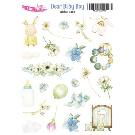 Stickers set, Dear Baby Boy 2, 13х18 cm, Magenta Line