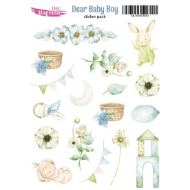 Stickers set, Dear Baby Boy 3, 13х18 cm, Magenta Line