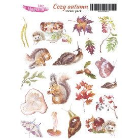 Stickers set, Cozy Autumn 03, 13х18 cm, Magenta Line