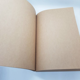 Notebook paper block, brown craft paper, 90 g/m2, А6, 96 sheets, 192 pages, Magenta Line