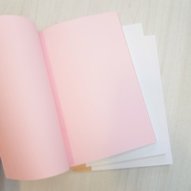 Notebook paper block, rose, 80g/m2, А5, 96 sheets, 192 pages, Magenta Line