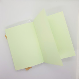 Notebook paper block, pale green, 80g/m2, А6, 96 sheets, 192 pages, Magenta Line