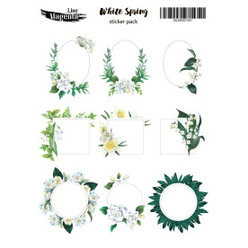 Stickers set, White Spring 1, 13х18 cm, Magenta Line