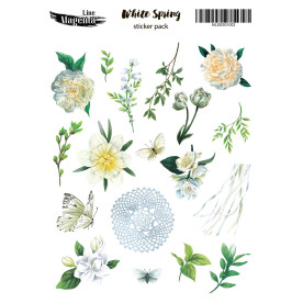 Stickers set, White Spring 2, 13х18 cm, Magenta Line