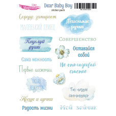 Stickers set, Dear Baby Boy 4, 13х18 cm, Magenta Line