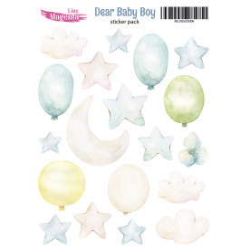 Stickers set, Dear Baby Boy 6, 13х18 cm, Magenta Line