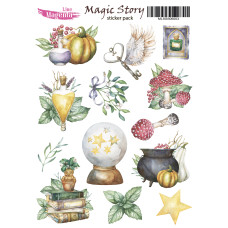 Stickers set Magic Story 03, 13x18 cm, Magenta Line