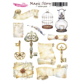 Наклейки, Magic Story 04, 13х18 см, Magenta Line