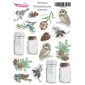 Stickers set Winter Wonderland 03, 13x18 cm, Magenta Line