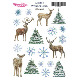 Stickers set Winter Wonderland 05, 13x18 cm, Magenta Line