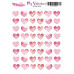Stickers set My Valentine 07, 13x18 cm, Magenta Line