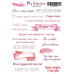 Stickers set My Valentine 09, 13x18 cm, Magenta Line