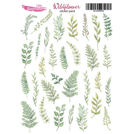 Stickers set Wildflower 04, 13х18 cm, Magenta Line