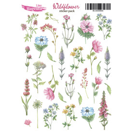 Stickers set Wildflower 06, 13х18 cm, Magenta Line