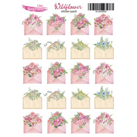 Stickers set Wildflower 09, 13х18 cm, Magenta Line