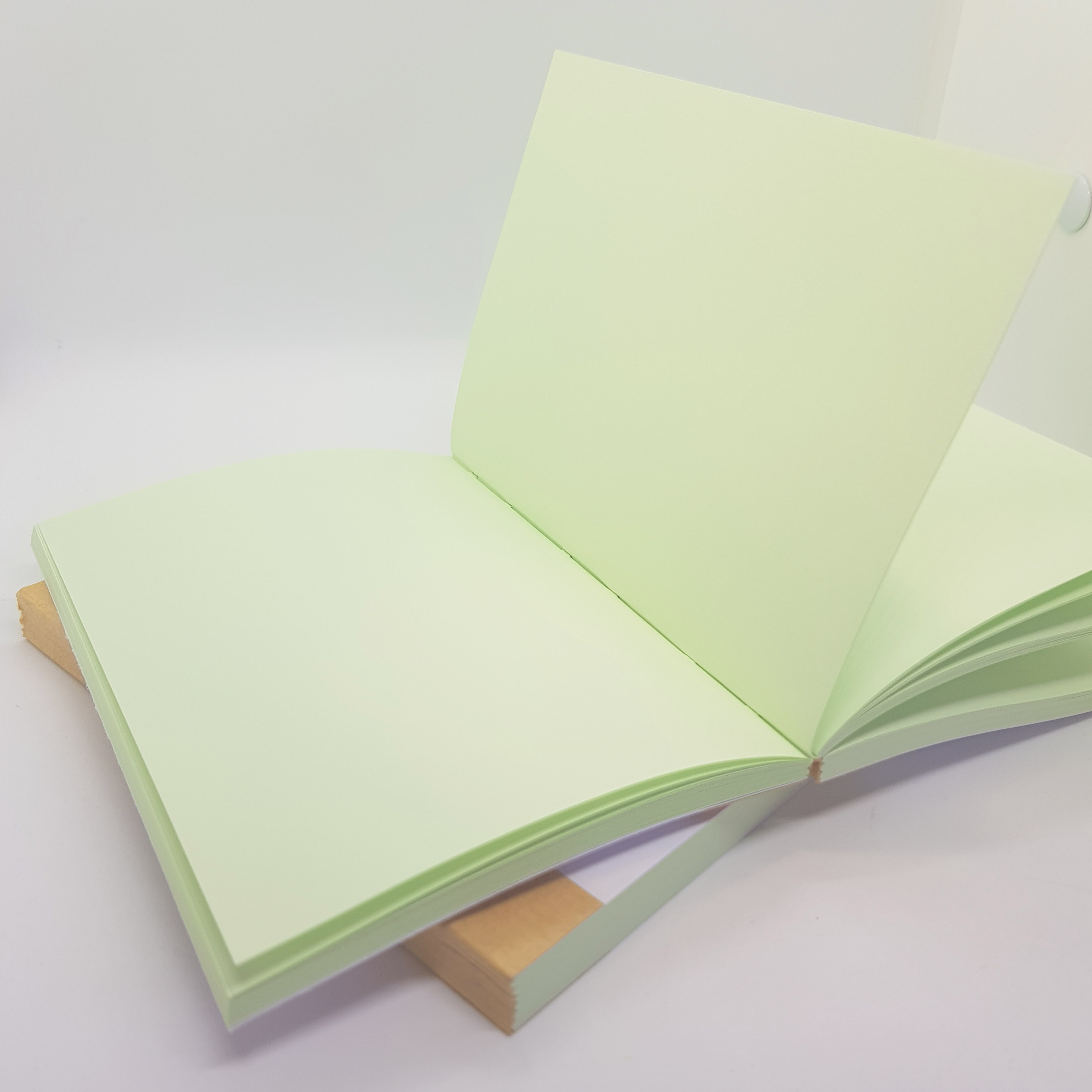Notebook paper block, pale green, 80g/m2, А6, 96 sheets, 192 pages, Magenta Line